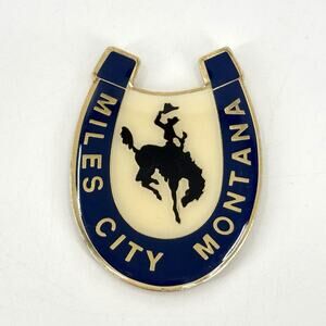 Pinnacle MONTANA Miles City Bucking Bronco Fridge Magnet Souvenir Wild West
